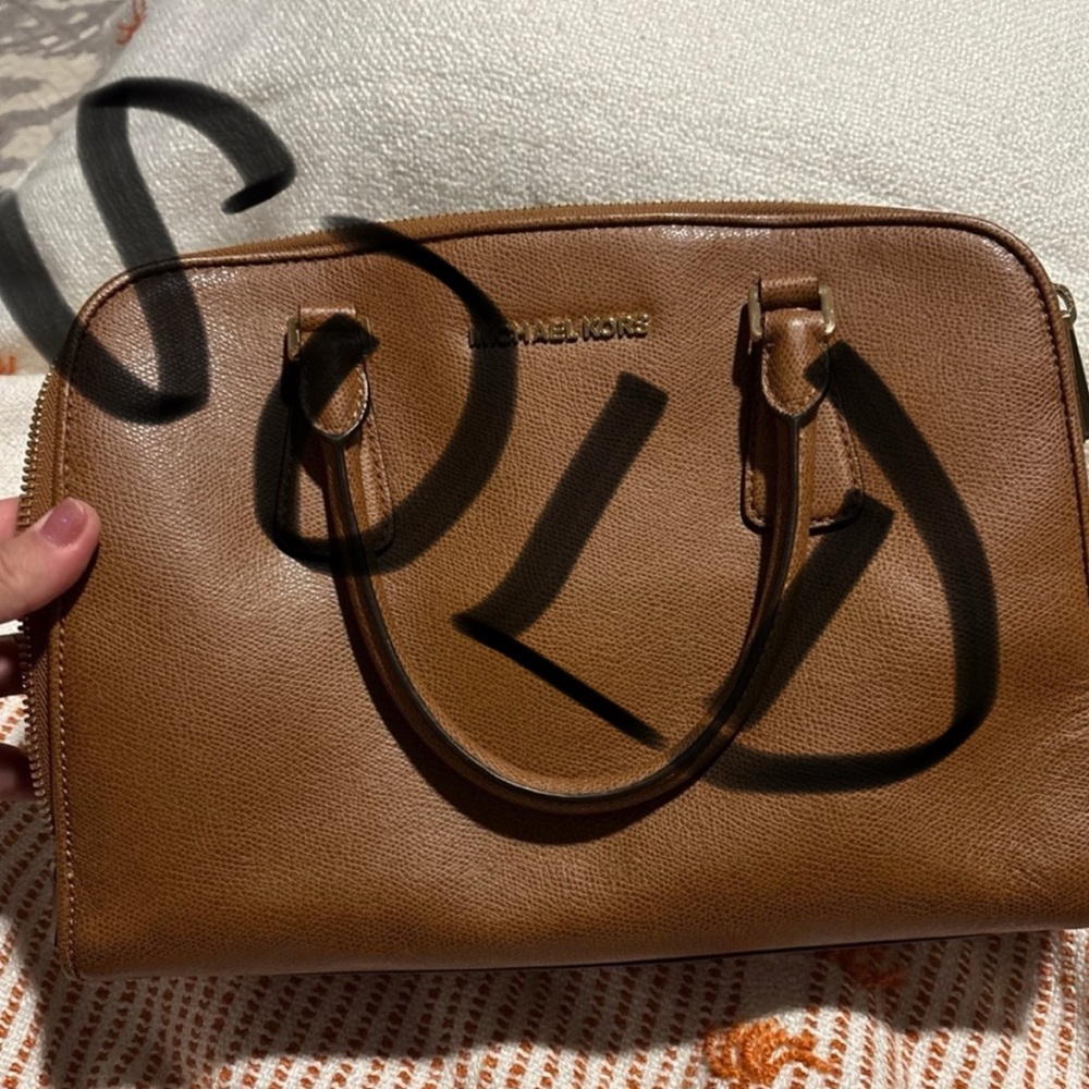 Michael Kors Tan Leather Satchel
